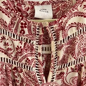 Knox Rose Paisley sleeveless blouse / S